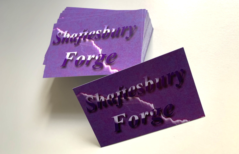 Stack of business cards printed by Proprint 2K